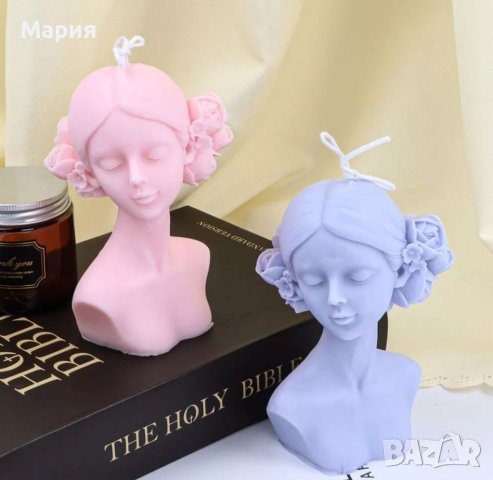  Rose Flower Girls Ароматни свещи , снимка 3 - Ръчно изработени сувенири - 40299390