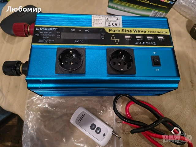 LVYUAN Чист синусоидален инвертор 12V към 230V 2000W/4000W Преобразувател на напрежение Чист

, снимка 10 - Друга електроника - 50562919