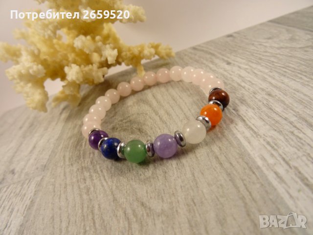 Дамска енергийна гривна от естествени камъни, снимка 3 - Гривни - 39722680