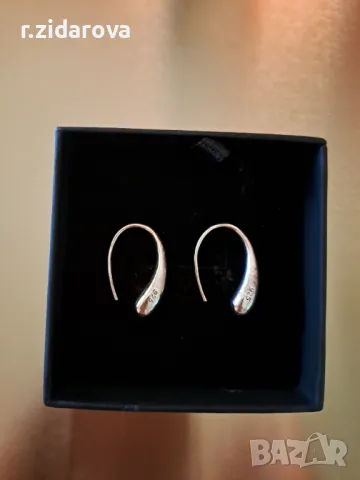 Сребърни обеци , снимка 2 - Обеци - 47485400