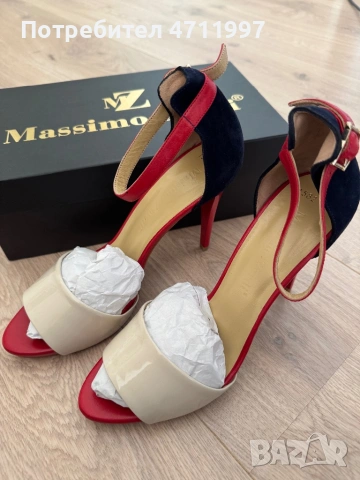Дамски обувки на ток Massino Zardi - нови с кутия , снимка 5 - Дамски обувки на ток - 53136068