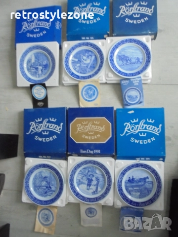 № 8310 Стари колекционерски порцеланови чинии / пана - Rörstrand Sweden , снимка 10 - Други ценни предмети - 47610766