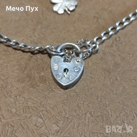 Сребърна гривна (259), снимка 7 - Гривни - 44829264