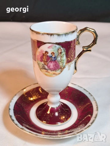 френски порцеланов двоен сет Treves, снимка 2 - Сервизи - 52450811