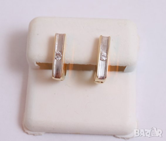 *нови златни обици 48776-3, снимка 2 - Обеци - 39611723