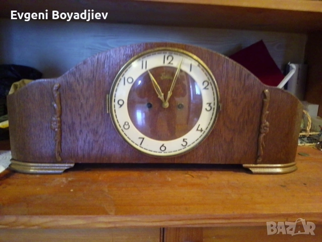 Стар немски каминен часовник- отличен