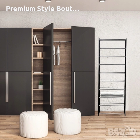 Метален органайзер за обувки XXL, 10 нива, за 30 чифта, снимка 11 - Други машини и части - 53780917