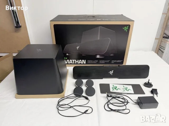 Саундбар Gaming Razer Leviathan 5.1, 60W, NFC, Bluetooth 4.0, снимка 4 - Аудиосистеми - 56237082