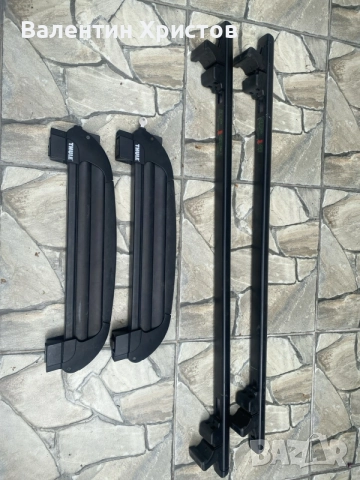 ски багажник Thule за 4 чифта ски + подарък напречни греди