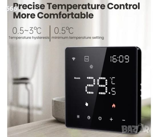 Интелигентен WiFi термостат, снимка 6 - Друга електроника - 52890492