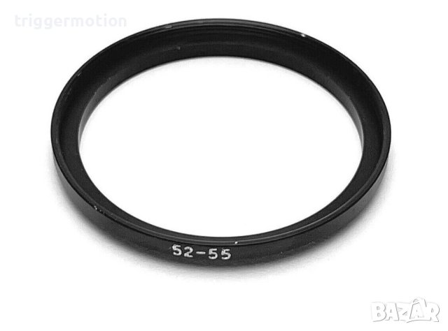 52mm - 55mm Преходник за филтър на резба Step-Up Lens Filter Adapter Ring, снимка 1