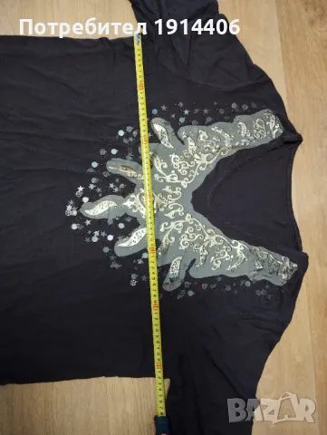 Елегантна бутикова  дамска блуза голям размер, снимка 12 - Тениски - 50044403