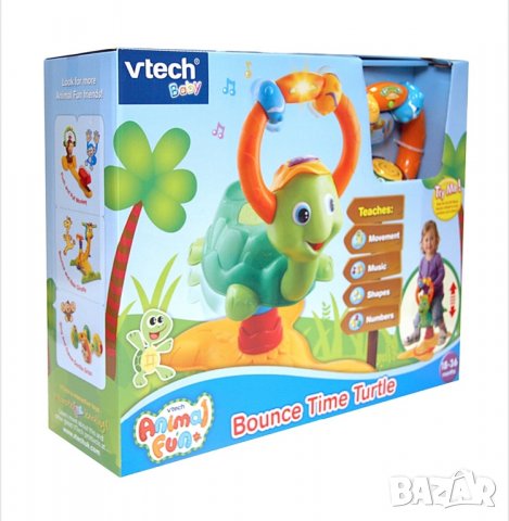 РАЗПРОДАЖБА! Vtech Музикална Скачаща Костенурка, снимка 3 - Музикални играчки - 34519037