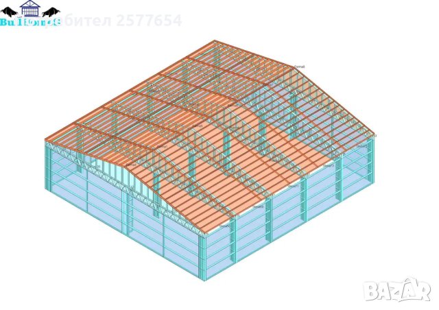 ЛИЗИНГ-Халета,Хале, Магазини, Магазин, Складове 240м2-15м х 16м х 3.50