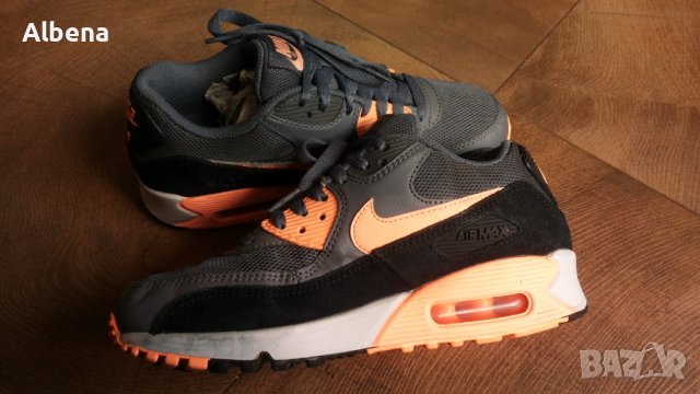 NIKE AIR MAX 90 ESSENTIAL SUNSET GLOW BLACK PLATINUM размер EUR 37,5 / UK 4 маратонки 114-13-S, снимка 7 - Маратонки - 41425713