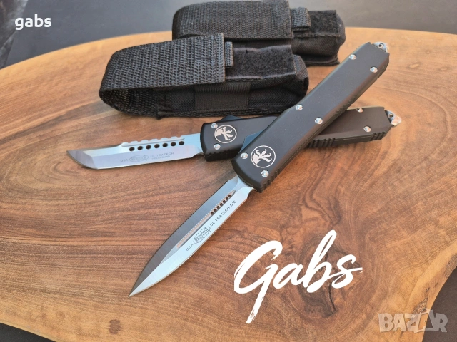 Автоматичен нож MICROTECH Ultratech ,два модела,светло острие, снимка 4 - Ножове - 53806663