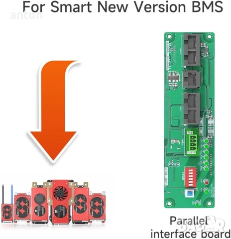 Interface communication parallel Board for DALY BMS интерфейсна платка за БМС , снимка 2 - Друга електроника - 53635208