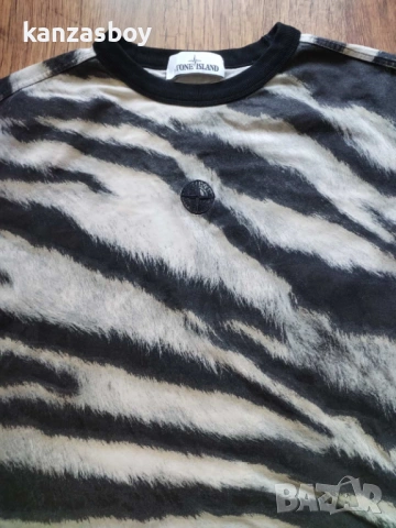 Stone Island Zebra Printed T Shirt - страхотна мъжка тениска С, снимка 5 - Тениски - 53802052
