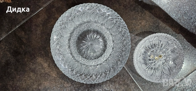 Стъклени/кристални чинии, снимка 3 - Чинии - 52181509
