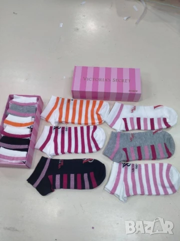 чорапи в кутия fendi Victoria's secrets nike calvin klein , снимка 12 - Дамски чорапи - 51295129