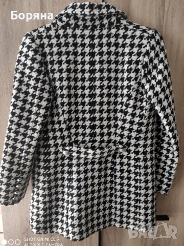 Sara Sweidan палто пепит с шапка комплект, снимка 18 - Палта, манта - 50057263