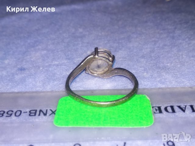СКЪПОЦЕНЕН СРЕБЪРЕН МОДЕН ПРЪСТЕН СРЕБРО 925 с ЮВЕЛИРНО ФАСЕТИРАН БЛЕСТЯЩ КРИСТАЛ 34375, снимка 9 - Пръстени - 39666623