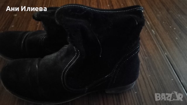 Пролетно - летни ботушки естествен велур, снимка 11 - Дамски боти - 41599091