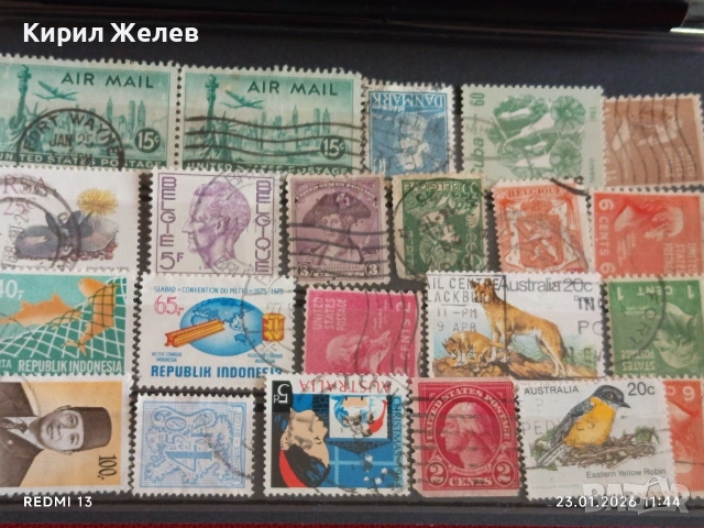 Стари пощенски марки от цял свят смесени БЕЛГИЯ,ДАНИЯ, АМЕРИКА за КОЛЕКЦИЯ 52003, снимка 12 - Филателия - 53198255
