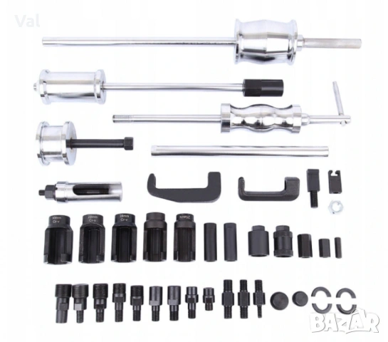 Комплект обратен чук за вадене на дюзи 40 части, снимка 16 - Куфари с инструменти - 53690538