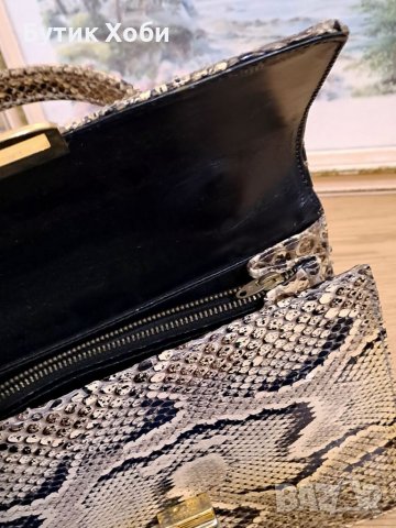Винтидж чанта от питон, снимка 6 - Антикварни и старинни предмети - 39395905