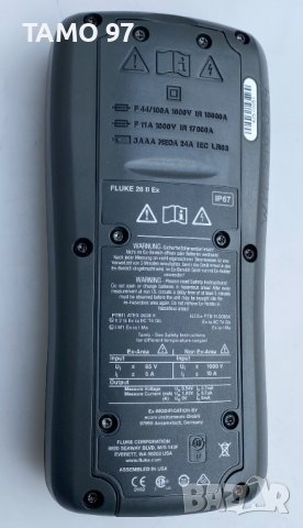 FLUKE 28 II EX True RMS - Цифров водоустойчив мултицет, снимка 7 - Други инструменти - 39533279