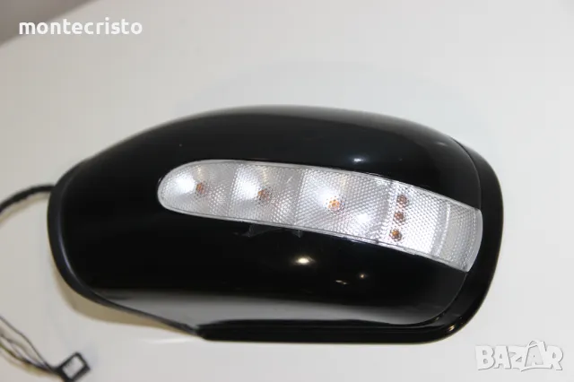 Ляво огледало Mercedes W203 (2000-2004г.) C-Class 9 пина ⚫Цвят: Черен, снимка 5 - Части - 48582082