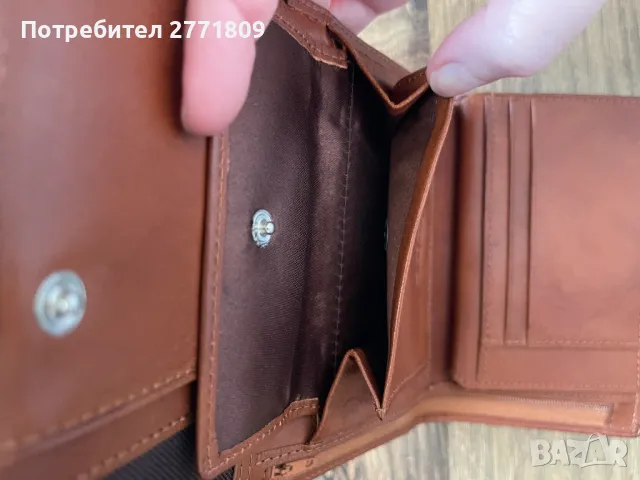  Оригинален кожен дамски портфейл Vera Pelle , снимка 3 - Портфейли, портмонета - 50110495