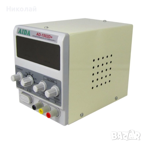 Захранващ блок AIDA AD-1502D+, 15V, 2A, RF индикатор, автоматично възстановяване след късо съединени