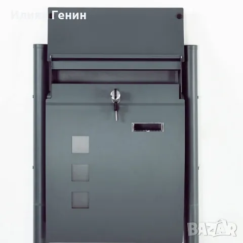 Пощенска кутия HOMCOM свободностояща, стомана, 44 cm x 15 cm x 114 cm, снимка 8 - Други стоки за дома - 50310719