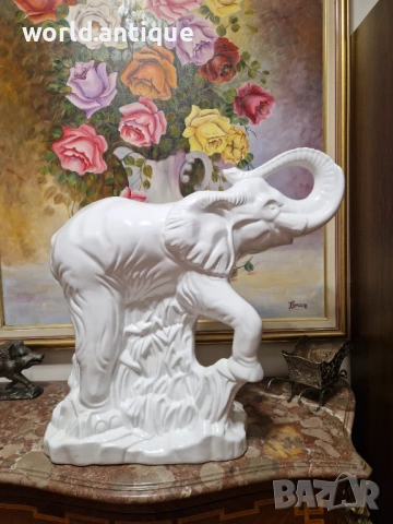Страхотна огромна антикварна порцеланова фигура статуетка , снимка 2 - Статуетки - 53815695