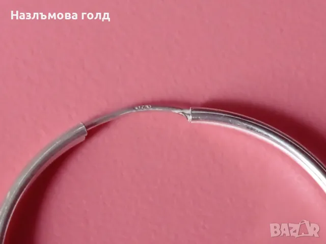 Сребърни халки ръчна изработка, снимка 3 - Обеци - 49604366