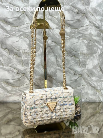 Guess Дамска Чанта С Дълга Дръжка Синджир За През Рамо Гес - Налични Различни Цветове Код SK753, снимка 9 - Чанти - 53158933