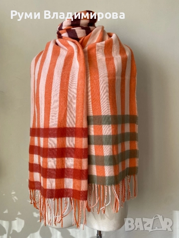 Райран, оранжев шал Fraas/ унисекс шал