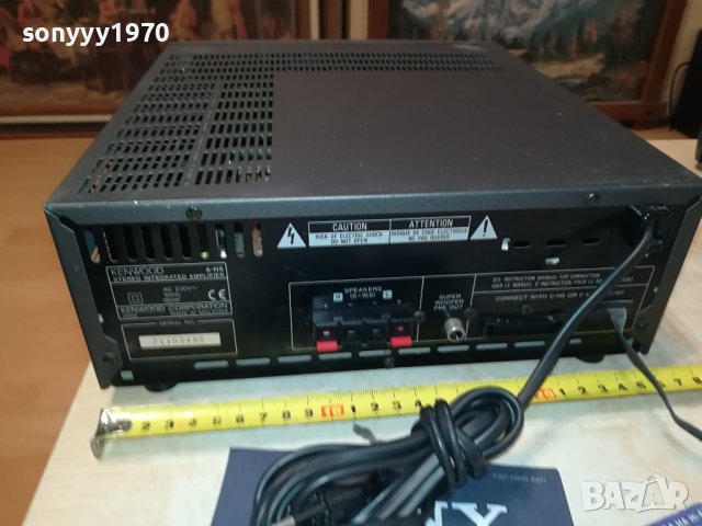 KENWOOD A-H5 STEREO AMPLIFIER-SWISS 0109231542LNV, снимка 13 - Ресийвъри, усилватели, смесителни пултове - 42046830