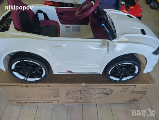 EU Акумулаторна кола 12V MONACO бял, снимка 7 - Други - 53849777