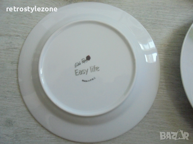 № 8211 порцеланови чинии - Easy Life   - комплект от 4 броя десертни порцеланови чинии  - с кутия   , снимка 4 - Сервизи - 51477114