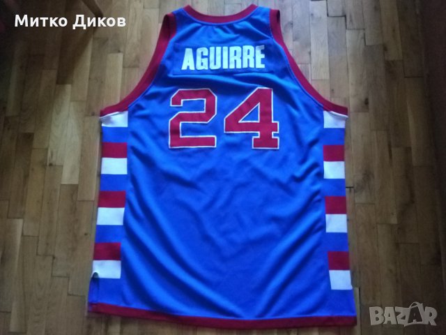 Баскетболна тенсика Depaul Blue Demons #24 Mark Aguirre  Хардууд легенди размер ХХЛ          , снимка 7 - Баскетбол - 34464700