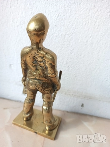 Бронзова пластика - миньор, снимка 3 - Колекции - 51917858