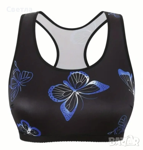 Топ - 3 броя и спортен сутиен - 1 бр.  в черно/синьо, 1 и 2 по €15/бр, 3 - € 6, снимка 9 - Корсети, бюстиета, топове - 48144858