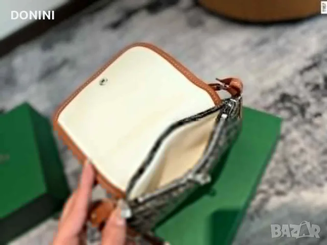 Goyard  Дамска чанта, кожа, снимка 10 - Чанти - 56265928