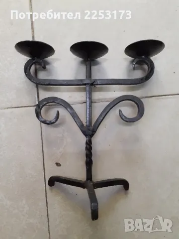Ковани свещници за камина, снимка 12 - Декорация за дома - 42114129