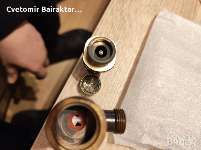 Ъглов кран с вграден филтър Alca plast 1/2 на 3/8 , антик, снимка 8 - ВИК - 53054418