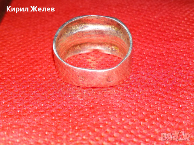 SEZGIN МАРКОВ СРЕБЪРЕН ПРЪСТЕН СЕЗГИН СРЕБРО с ПЕЧАТИ 925 и 900 ДИЗАЙНЕРСКА АРТ ИЗРАБОТКА 41945, снимка 8 - Пръстени - 44610406