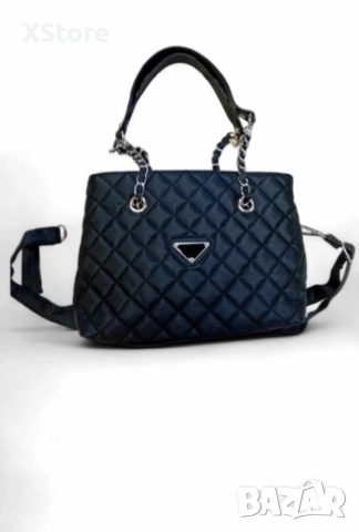 Стилна дамска ежедневна чанта с къса и дълга дръжка, снимка 5 - Чанти - 52583962